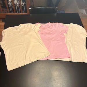 3 pair LL Bean Supima Cotton Super Stretch short sleeve shirts.